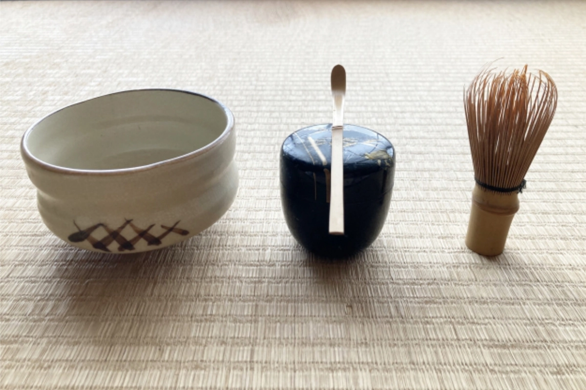 茶碗と棗と茶筅